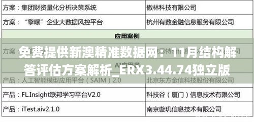 免費提供新澳精準數(shù)據(jù)網(wǎng)：11月結構解答評估方案解析_ERX3.44.74獨立版本