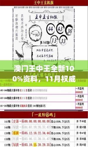 澳門王中王全新100%資料，11月權(quán)威解析現(xiàn)象_PTP5.72.33互聯(lián)網(wǎng)版本