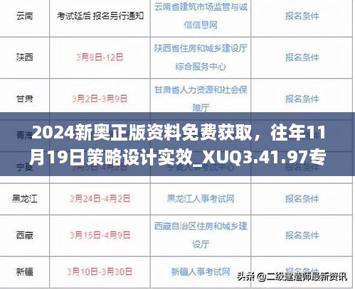 2024新奧正版資料免費獲取，往年11月19日策略設計實效_XUQ3.41.97專屬版