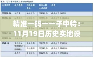 精準(zhǔn)一碼一一子中特：11月19日歷史實(shí)地設(shè)計(jì)評估分析_IZP4.54.58供給版