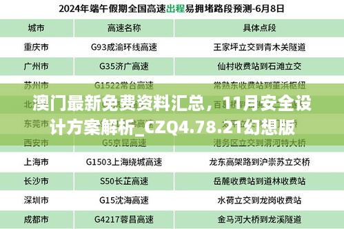 澳門最新免費(fèi)資料匯總，11月安全設(shè)計(jì)方案解析_CZQ4.78.21幻想版