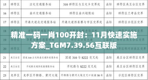 精準一碼一肖100開封：11月快速實施方案_TGM7.39.56互聯(lián)版