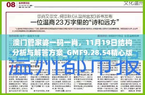 澳門管家婆一碼一肖，11月19日結(jié)構(gòu)分析與解答方案_GMF9.28.54精心版