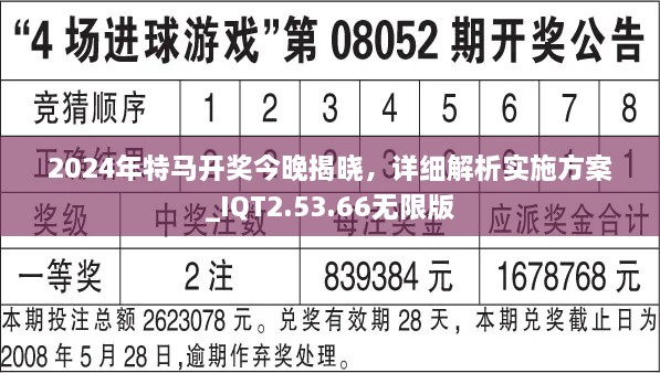 2024年特馬開獎今晚揭曉，詳細解析實施方案_IQT2.53.66無限版