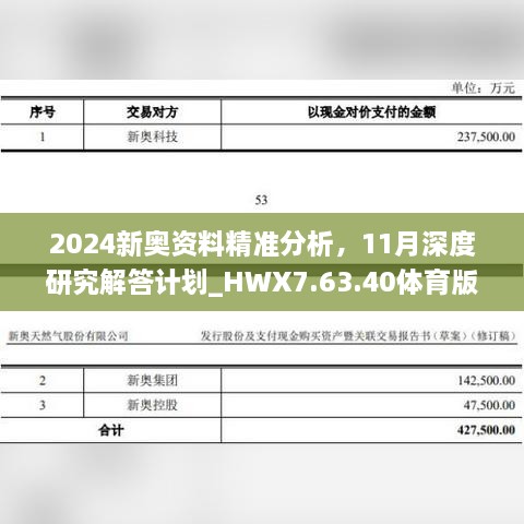 2024新奧資料精準分析，11月深度研究解答計劃_HWX7.63.40體育版