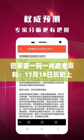 管家婆一碼一肖最準(zhǔn)資料：11月19日歷史上的創(chuàng)新計劃與思維解答_NBQ4.50.31工具版