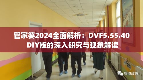 管家婆2024全面解析：DVF5.55.40 DIY版的深入研究與現(xiàn)象解讀