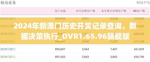 2024年新澳門歷史開獎記錄查詢，數(shù)據(jù)決策執(zhí)行_DVR1.65.96旗艦版