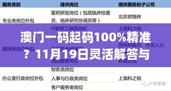 澳門一碼起碼100%精準？11月19日靈活解答與執(zhí)行詳情_FIN1.27.64強化版