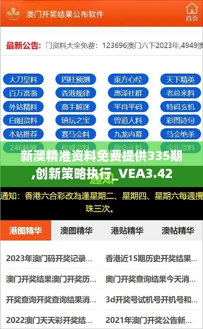 新澳精準資料免費提供335期,創(chuàng)新策略執(zhí)行_VEA3.42