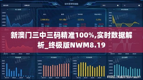 新澳門三中三碼精準100%,實時數(shù)據解析_終極版NWM8.19