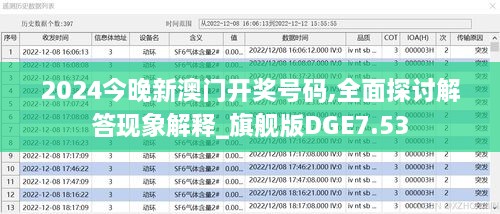 2024今晚新澳門(mén)開(kāi)獎(jiǎng)號(hào)碼,全面探討解答現(xiàn)象解釋_旗艦版DGE7.53