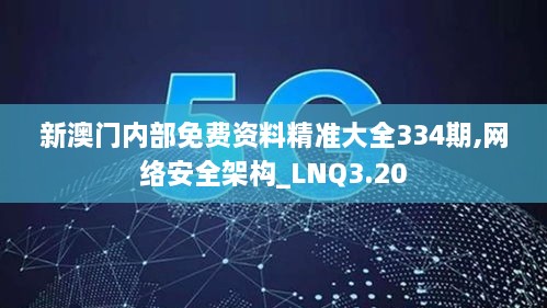 新澳門內(nèi)部免費資料精準大全334期,網(wǎng)絡(luò)安全架構(gòu)_LNQ3.20