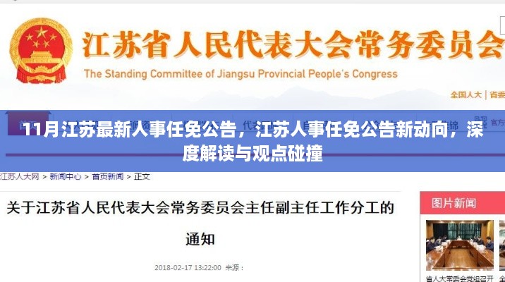 江蘇人事任免公告深度解讀與觀點碰撞，最新動向及人事調(diào)整分析