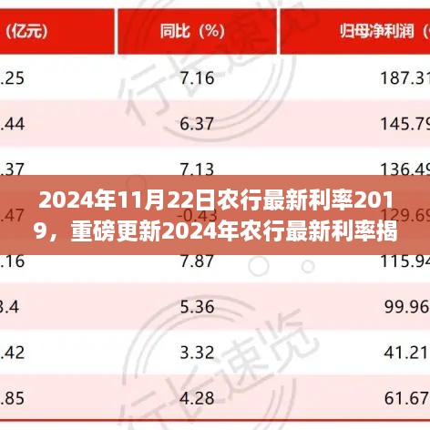 揭秘2024年農(nóng)行最新利率，理財(cái)規(guī)劃新篇章開啟！