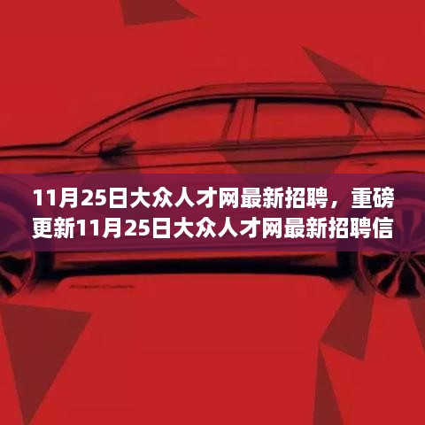 11月25日大眾人才網(wǎng)最新招聘信息大揭秘，理想職位等你來(lái)挑戰(zhàn)！