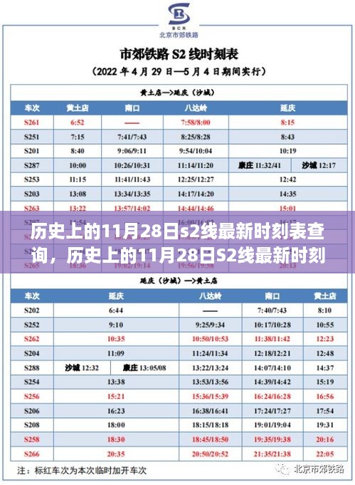 歷史上的11月28日S2線時(shí)刻表深度探討與影響分析，最新時(shí)刻表查詢匯總