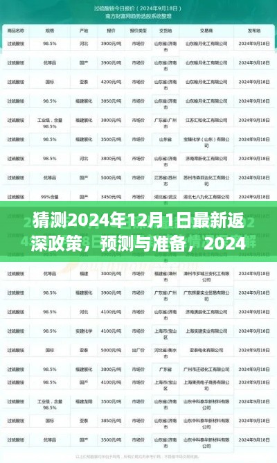 2024年返深政策最新預(yù)測與準(zhǔn)備指南，步驟詳解及猜測