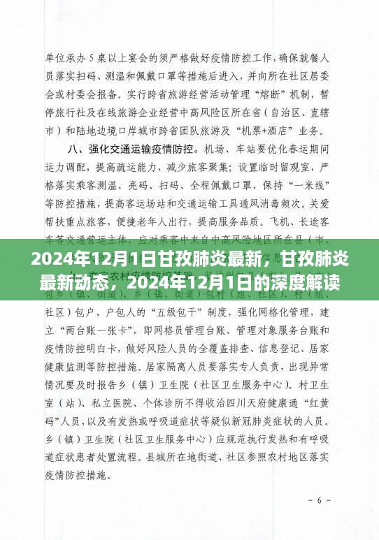 2024年甘孜肺炎最新動態(tài)深度解讀，肺炎疫情最新進展與防控措施