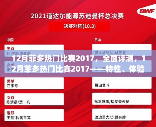 全面評測，菲多熱門比賽2017——特性、體驗、競爭分析與用戶群體深度剖析