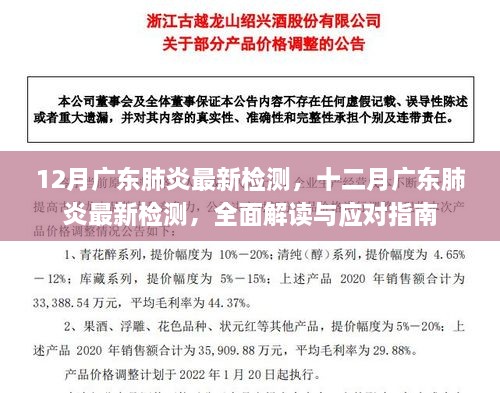 12月廣東肺炎最新檢測(cè)，十二月廣東肺炎最新檢測(cè)，全面解讀與應(yīng)對(duì)指南