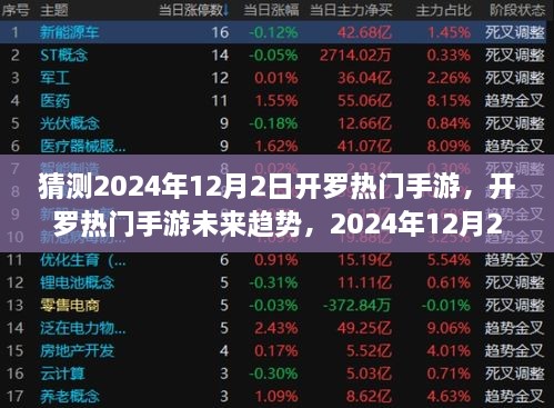 2024年12月2日開羅手游趨勢(shì)預(yù)測(cè)，熱門手游及未來走向猜想