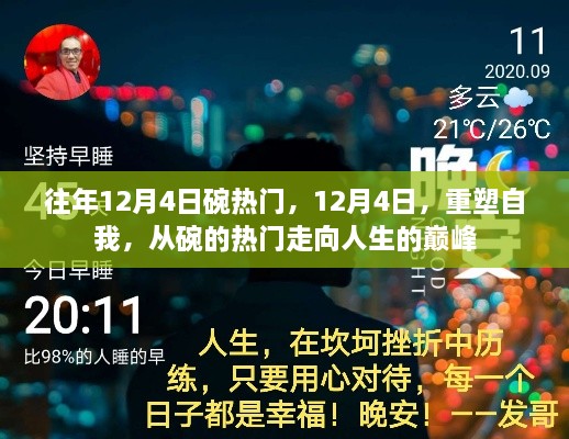 12月4日，從碗的熱門走向人生巔峰，重塑自我之旅