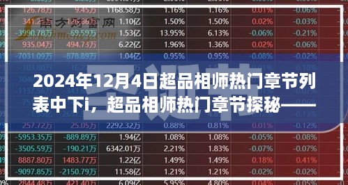 超品相師熱門章節(jié)探秘，以時(shí)間軸揭秘神秘力量（2024年12月4日中心）