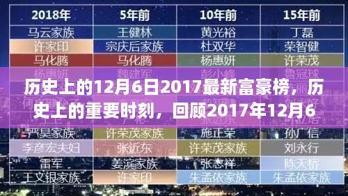 回顧歷史，揭秘2017年富豪榜揭曉時刻，探尋財富背后的故事