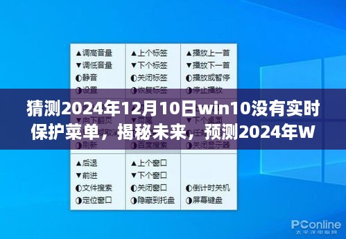 揭秘預測，2024年Windows 10系統(tǒng)更新后實時保護菜單何去何從？未來趨勢分析。