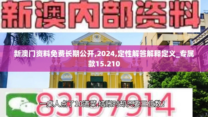 新澳門資料免費(fèi)長期公開,2024,定性解答解釋定義_專屬款15.210