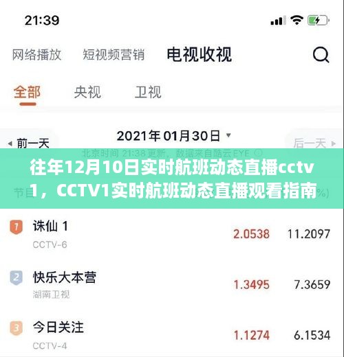 CCTV1實時航班動態(tài)直播指南，輕松追蹤航班動態(tài)，初學(xué)者友好教程