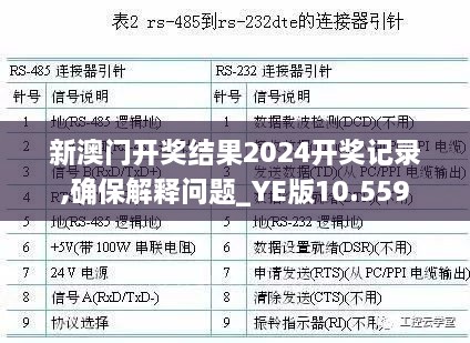 新澳門開獎結果2024開獎記錄,確保解釋問題_YE版10.559