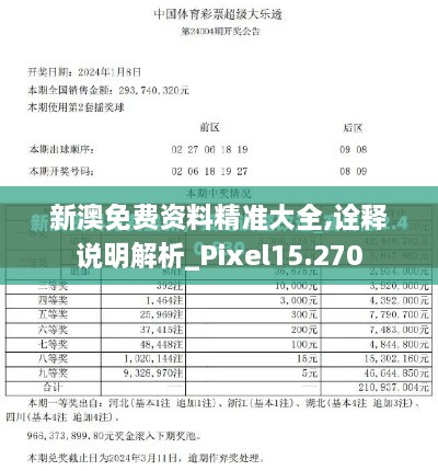 新澳免費(fèi)資料精準(zhǔn)大全,詮釋說(shuō)明解析_Pixel15.270