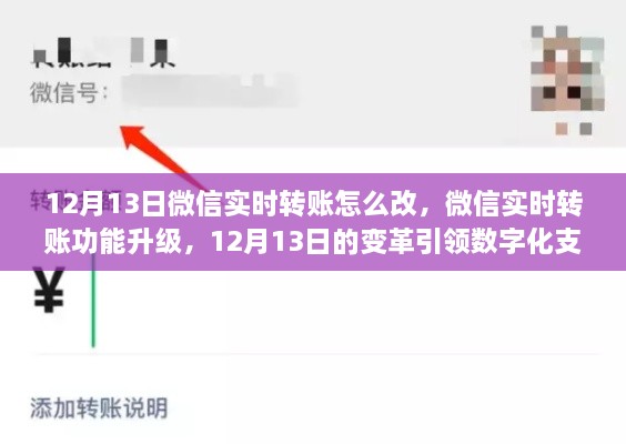 微信實(shí)時(shí)轉(zhuǎn)賬功能升級(jí)，引領(lǐng)數(shù)字化支付新時(shí)代的變革（附詳細(xì)操作步驟）