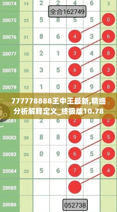 777778888王中王最新,精細分析解釋定義_終極版10.787