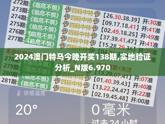 2024澳門特馬今晚開獎(jiǎng)138期,實(shí)地驗(yàn)證分析_N版6.970