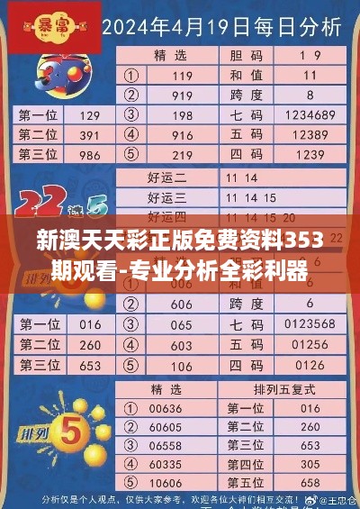 新澳天天彩正版免費(fèi)資料353期觀看-專業(yè)分析全彩利器