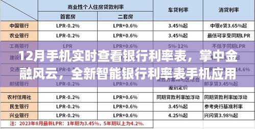 掌中金融風(fēng)云，實時查看銀行利率表的手機應(yīng)用