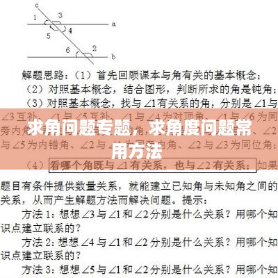 求角問題專題，求角度問題常用方法 