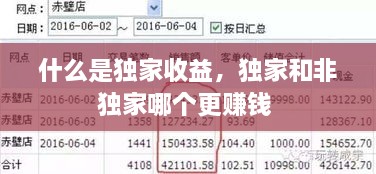 什么是獨(dú)家收益，獨(dú)家和非獨(dú)家哪個(gè)更賺錢 