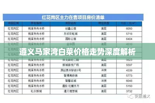 遵義馬家灣白菜價(jià)格走勢深度解析