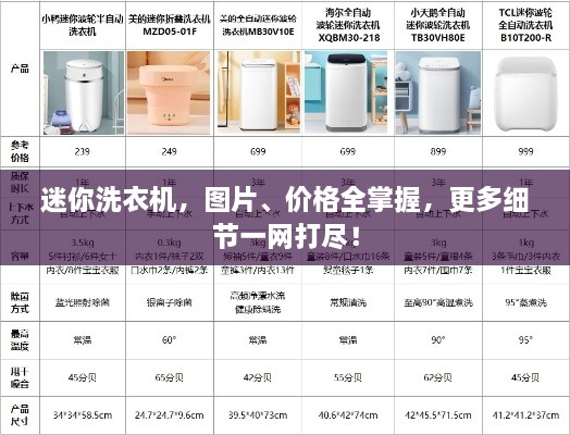 迷你洗衣機(jī)，圖片、價(jià)格全掌握，更多細(xì)節(jié)一網(wǎng)打盡！