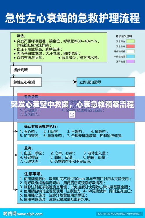 突發(fā)心衰空中救援，心衰急救預案流程圖 