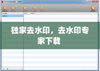 獨(dú)家去水印，去水印專家下載 