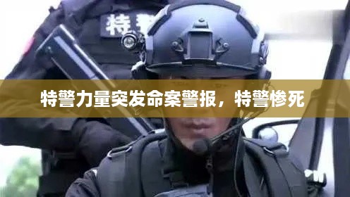 特警力量突發(fā)命案警報(bào)，特警慘死 