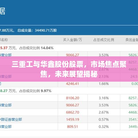 三重工與華鑫股份股票，市場焦點聚焦，未來展望揭秘