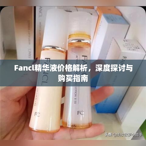 Fancl精華液價(jià)格解析，深度探討與購買指南