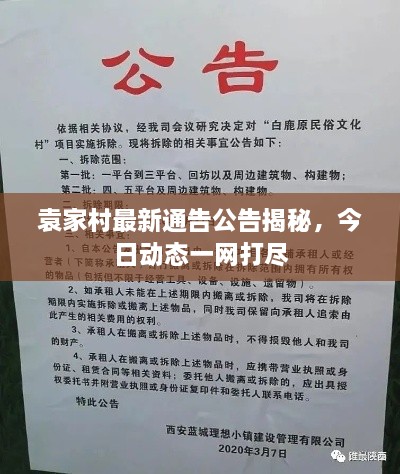 袁家村最新通告公告揭秘，今日動(dòng)態(tài)一網(wǎng)打盡
